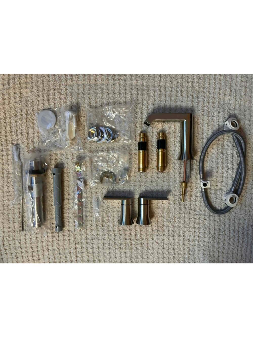 Moen TV6708BN Genta LX Brushed Nickel Widespread Faucet Valve Included OB